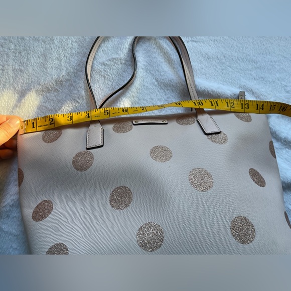 Mint Kate Spade Glitter Polka Dot Tote Haven Hani Pink Tote - Picture 4 of 13